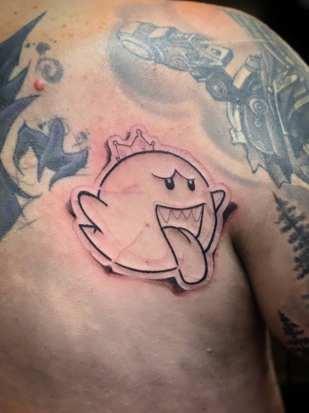 Tattoo by @jakebarneyfromstatefarm — black_and_grey