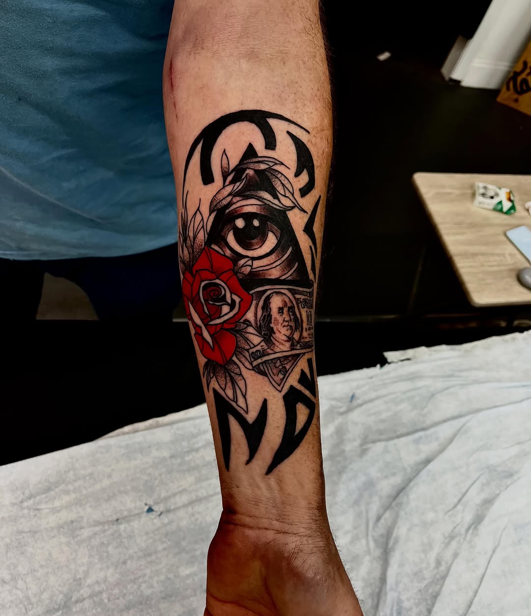 Tattoo by @mccubbinks — blackwork