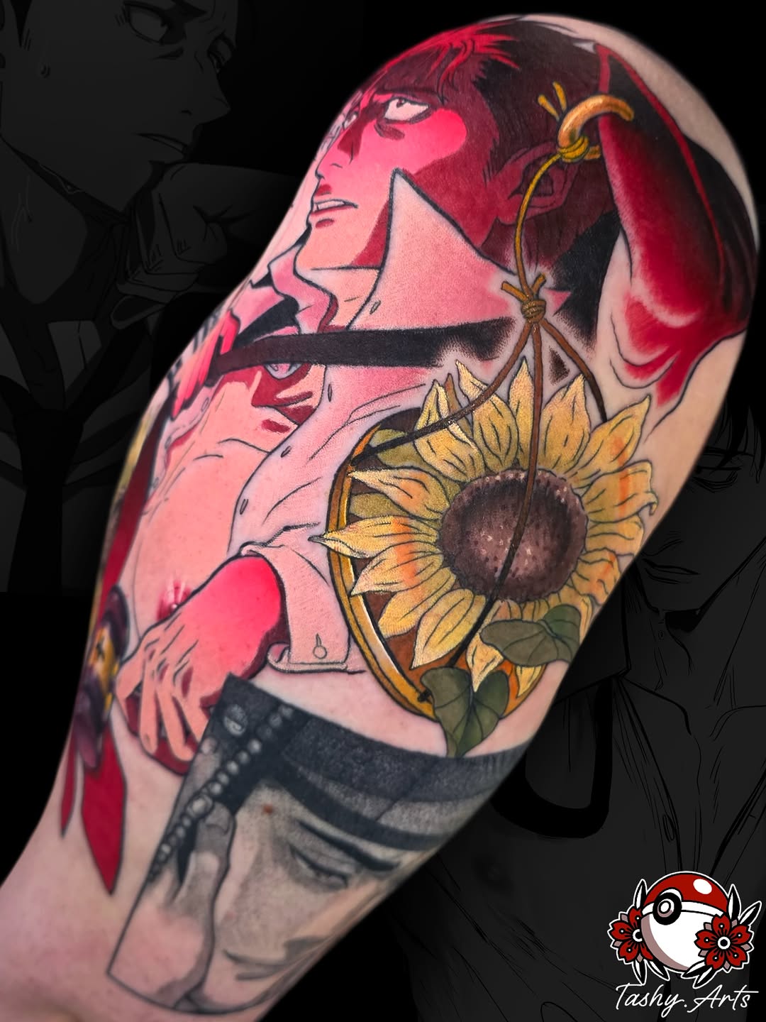 Tattoo by @tashy.arts — anime, realism