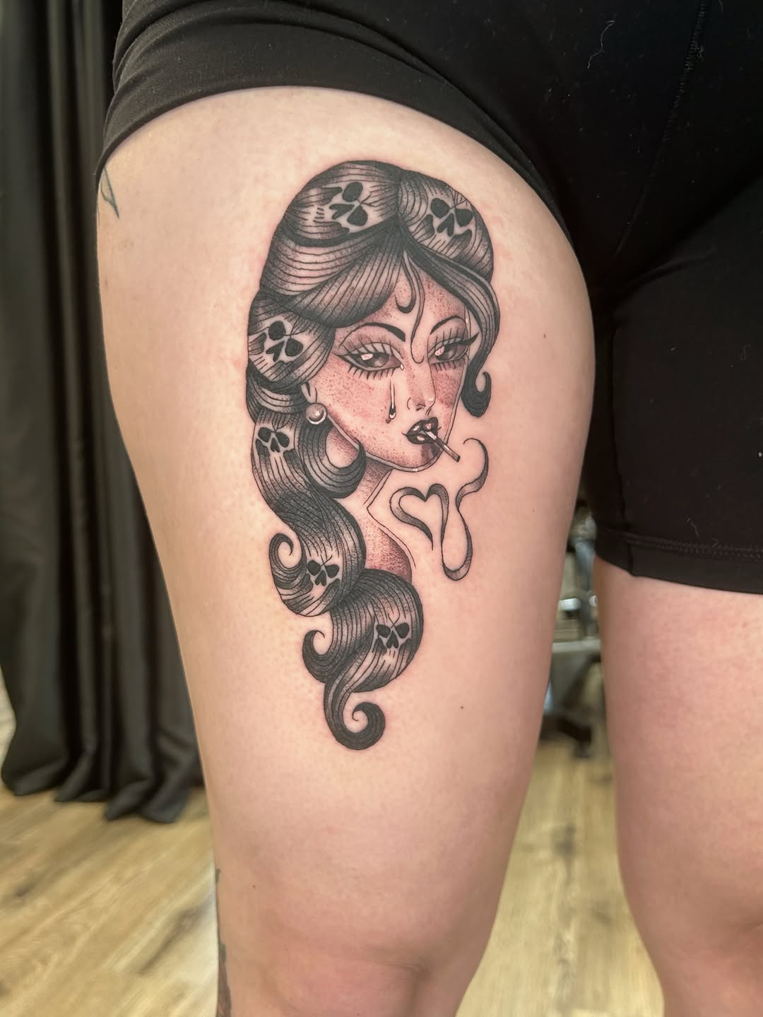 Tattoo by @sumtimesipaint — neo_traditional, black_and_grey