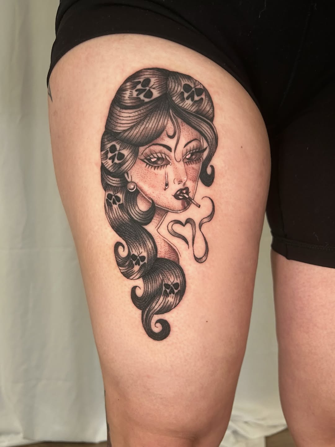 Tattoo by @sumtimesipaint — neo_traditional, black_and_grey