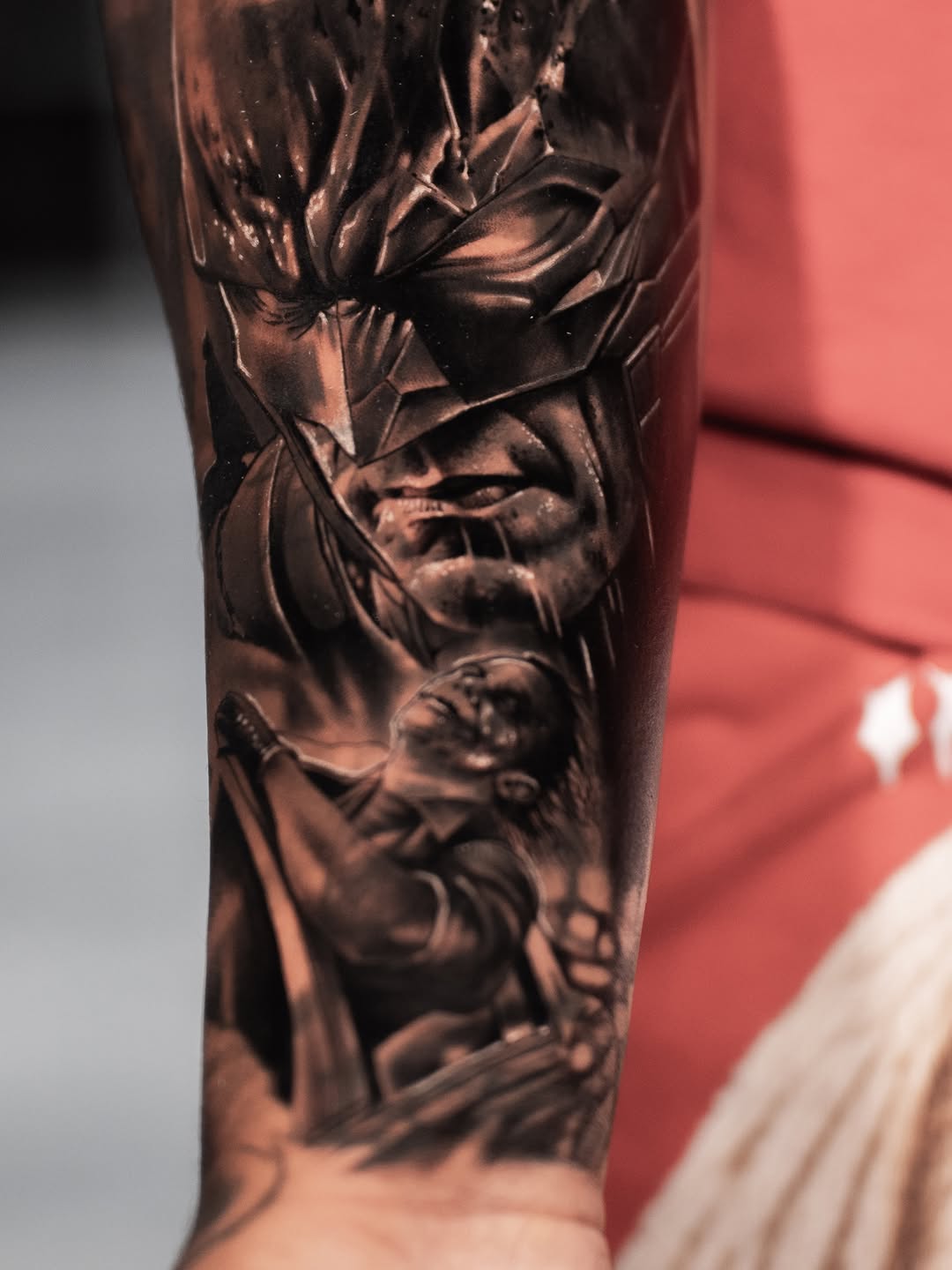 Tattoo by @andretattoostx โ realism, black_and_grey