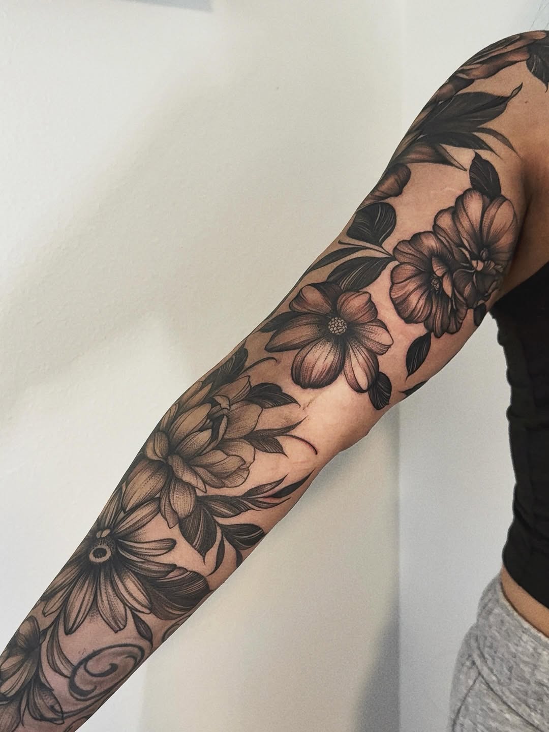 Tattoo by @vestavi.ink — black_and_grey, realism