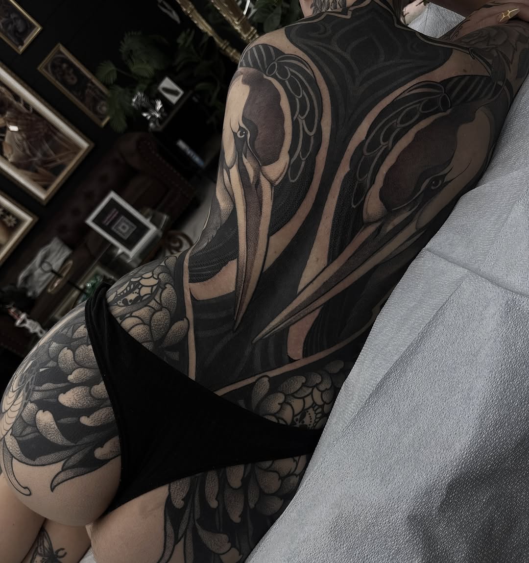 Tattoo by @dottedlines.2 — blackwork, japanese_irezumi