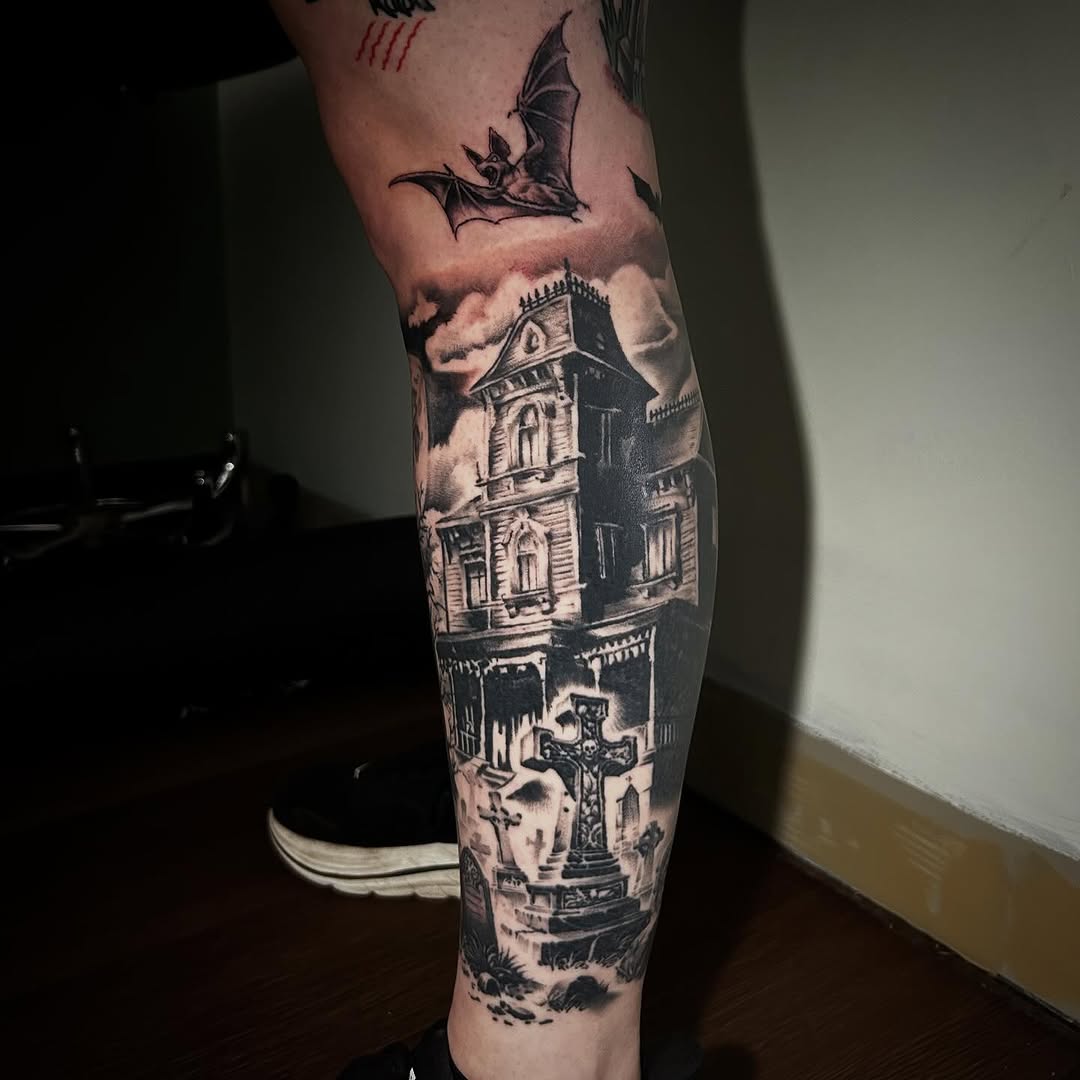 Tattoo by @dylanstevenstattoo — realism, dark_realism