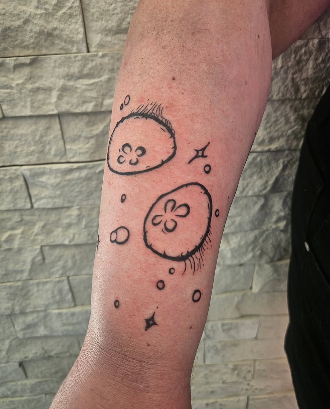 Tattoo by @ghostie_tats — illustrative, sketch