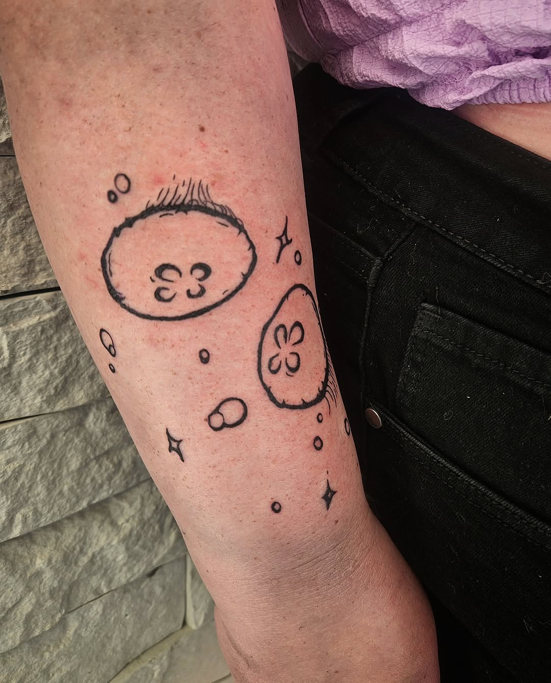 Tattoo by @ghostie_tats — illustrative, sketch