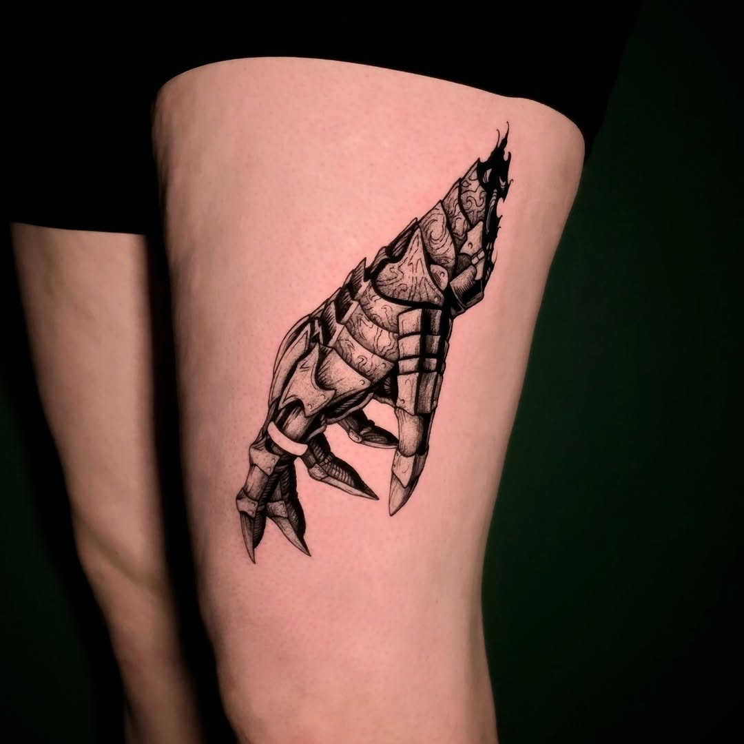 Tattoo by @dehoyosink — black_and_grey, illustrative