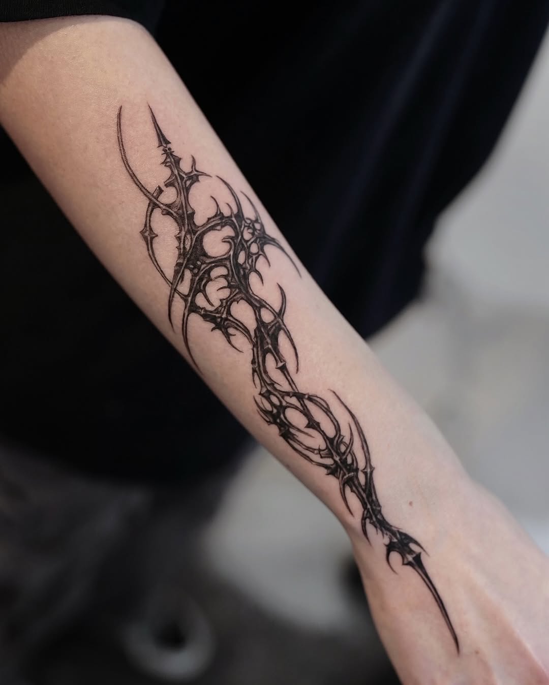 Tattoo by @gun_tattooist — blackwork