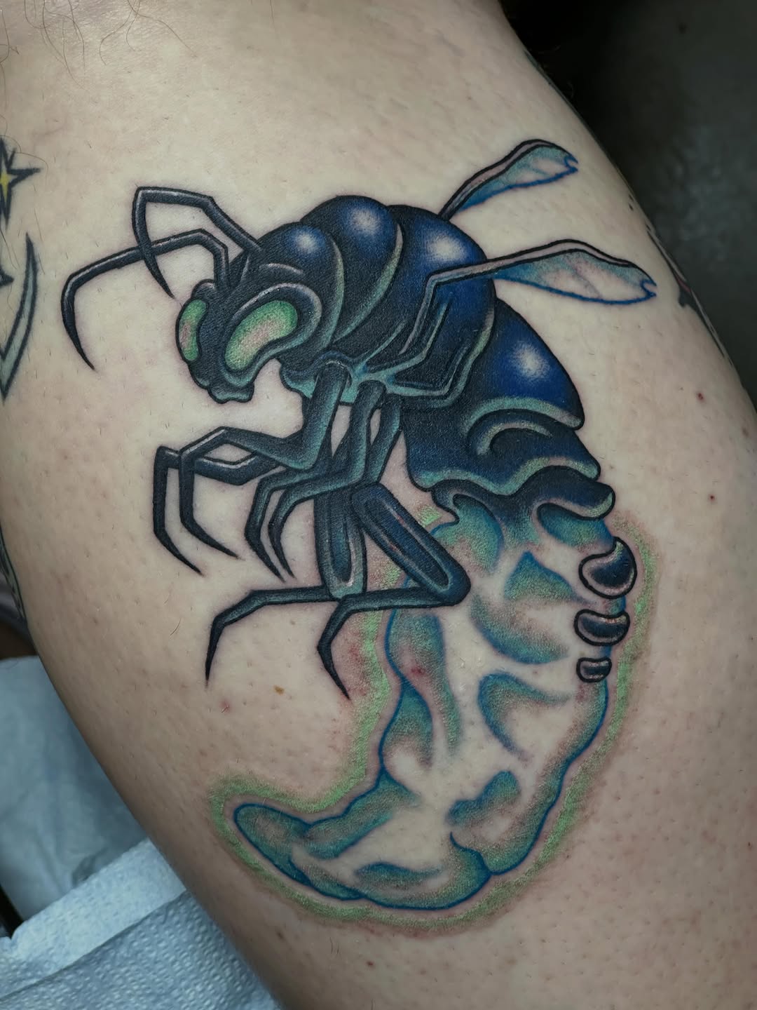 Tattoo by @madwashtattoos โ new_school, black_and_grey