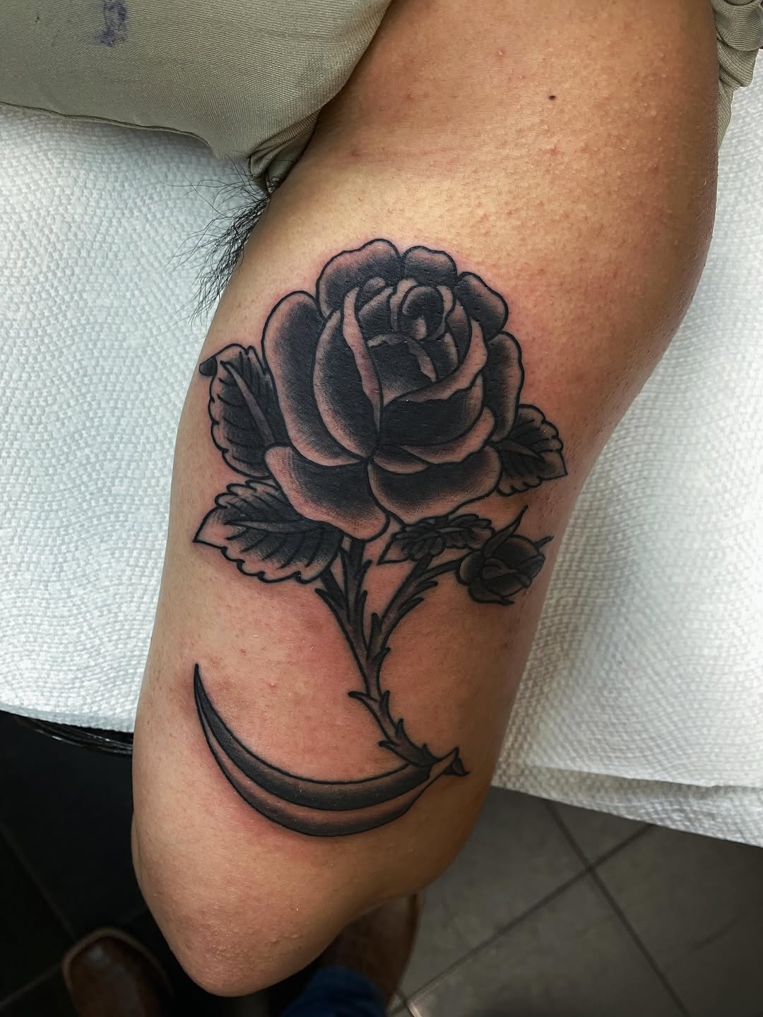 Tattoo by @nathanruffinojr — american_traditional, black_and_grey