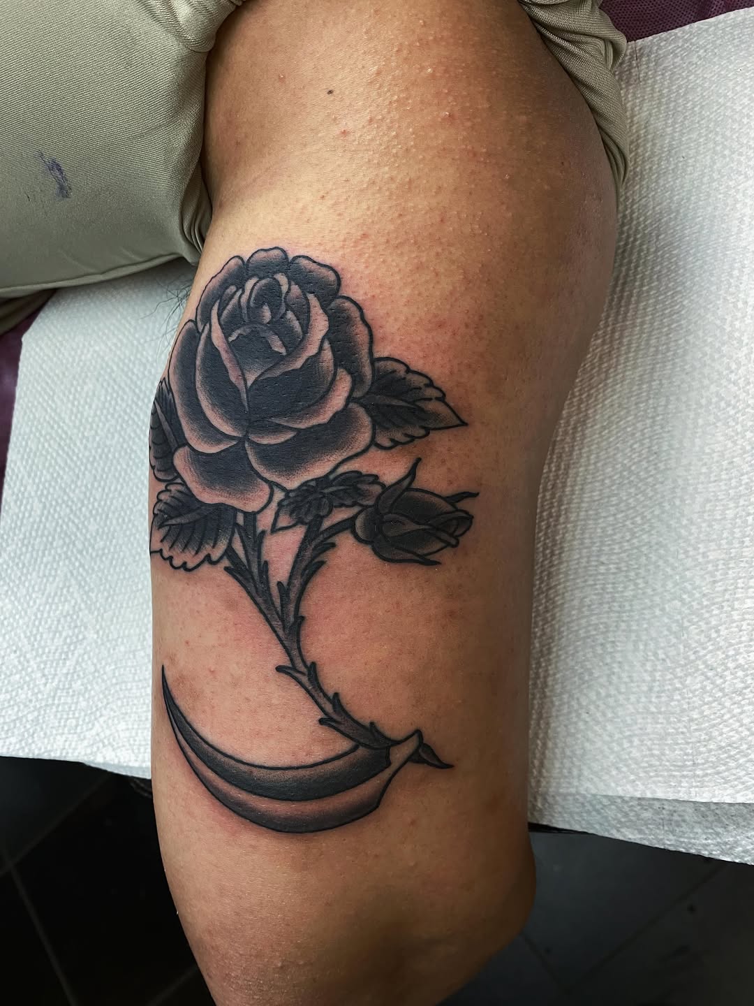 Tattoo by @nathanruffinojr — black_and_grey, realism