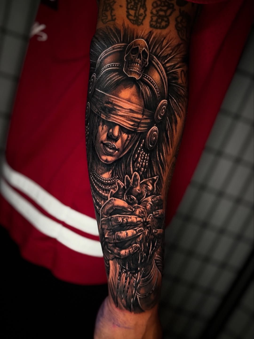 Tattoo by @freshink_tat2 — dark_realism, black_and_grey