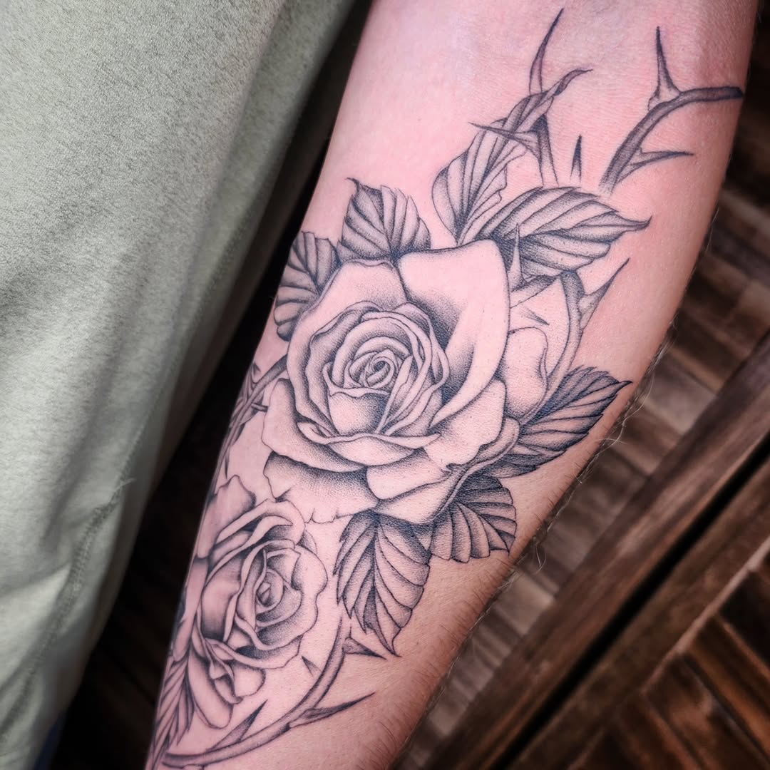 Tattoo by @kz.tattoos — black_and_grey, realism