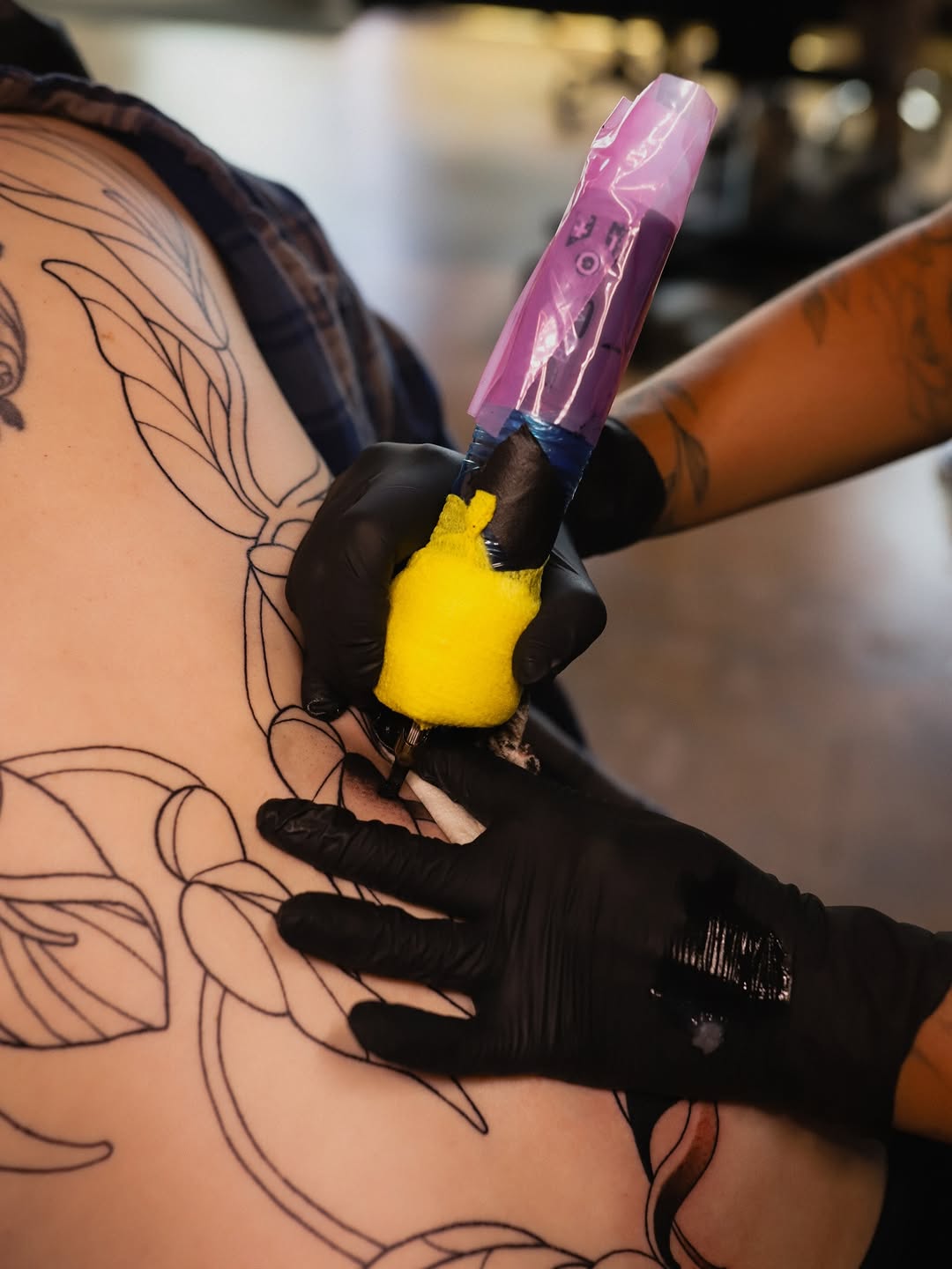 Tattoo by @dearmariatattoos — illustrative, black_and_grey
