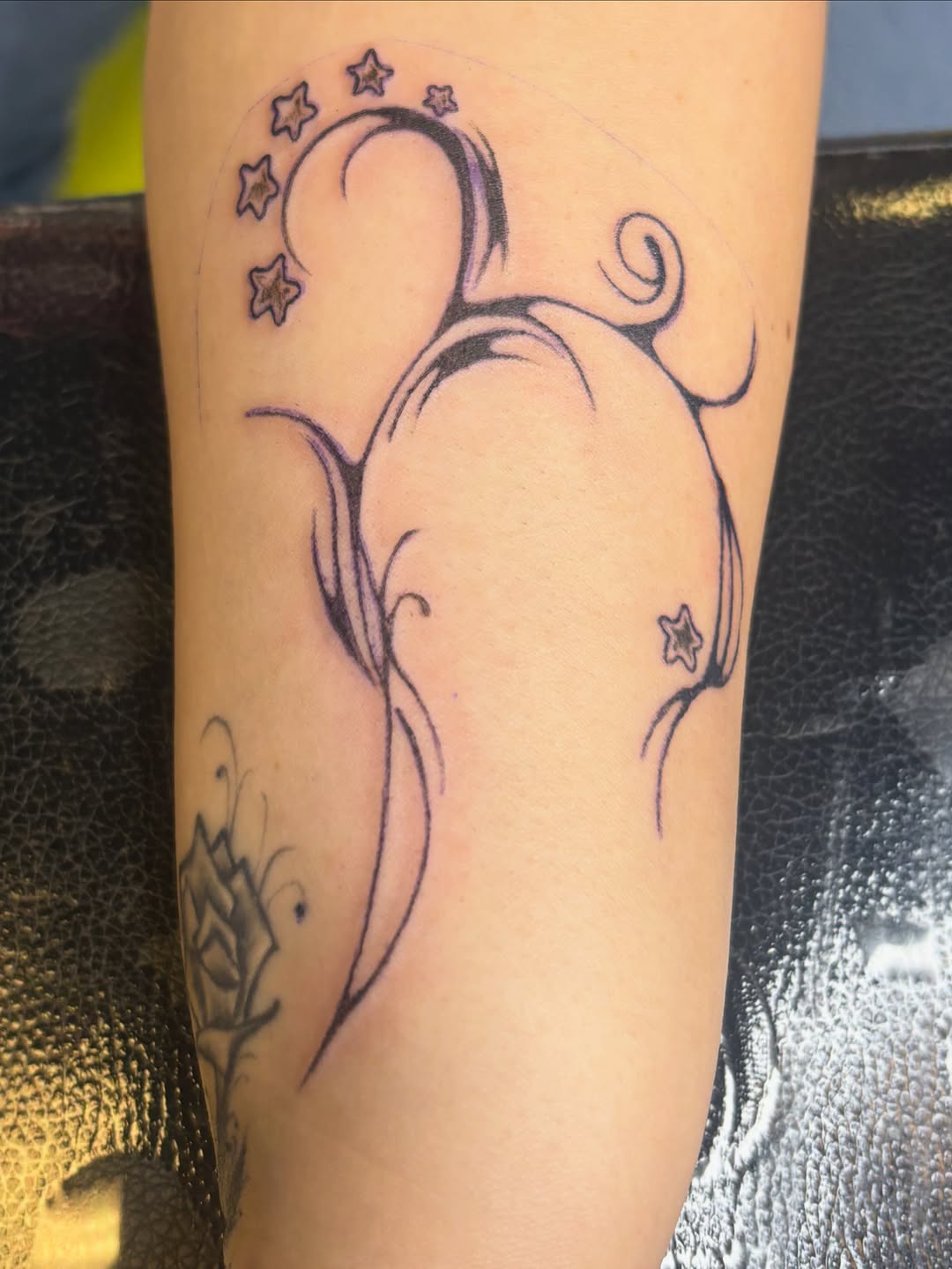 Tattoo by @valentine_tats — illustrative, black_and_grey