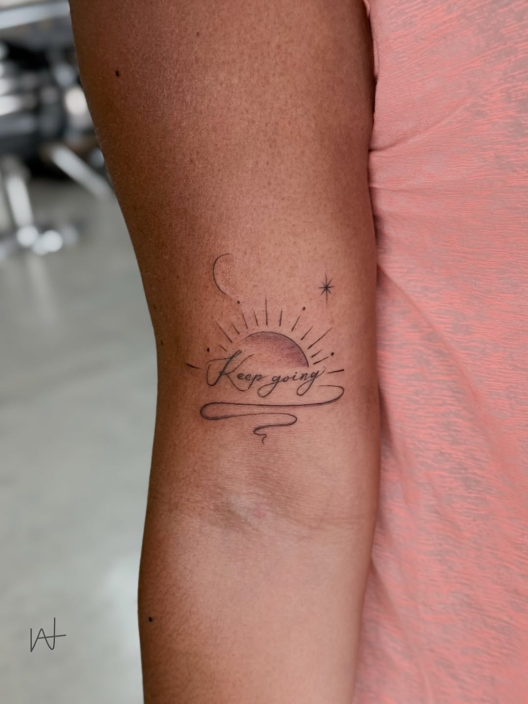 Tattoo by @kat_parmu — fine_line, lettering_script