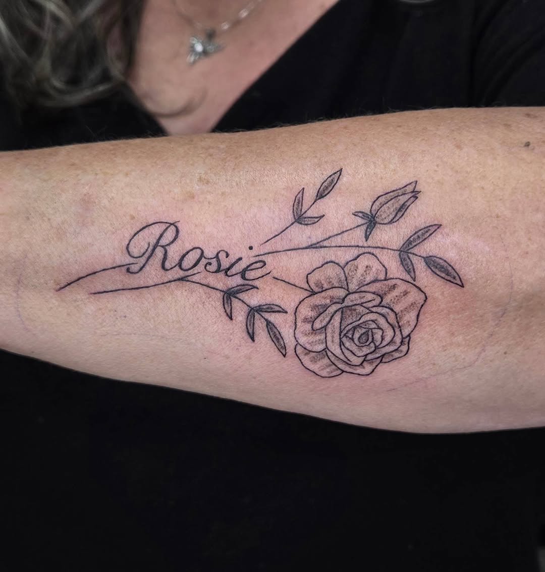 Tattoo by @jessie.d_tattoos β lettering_script