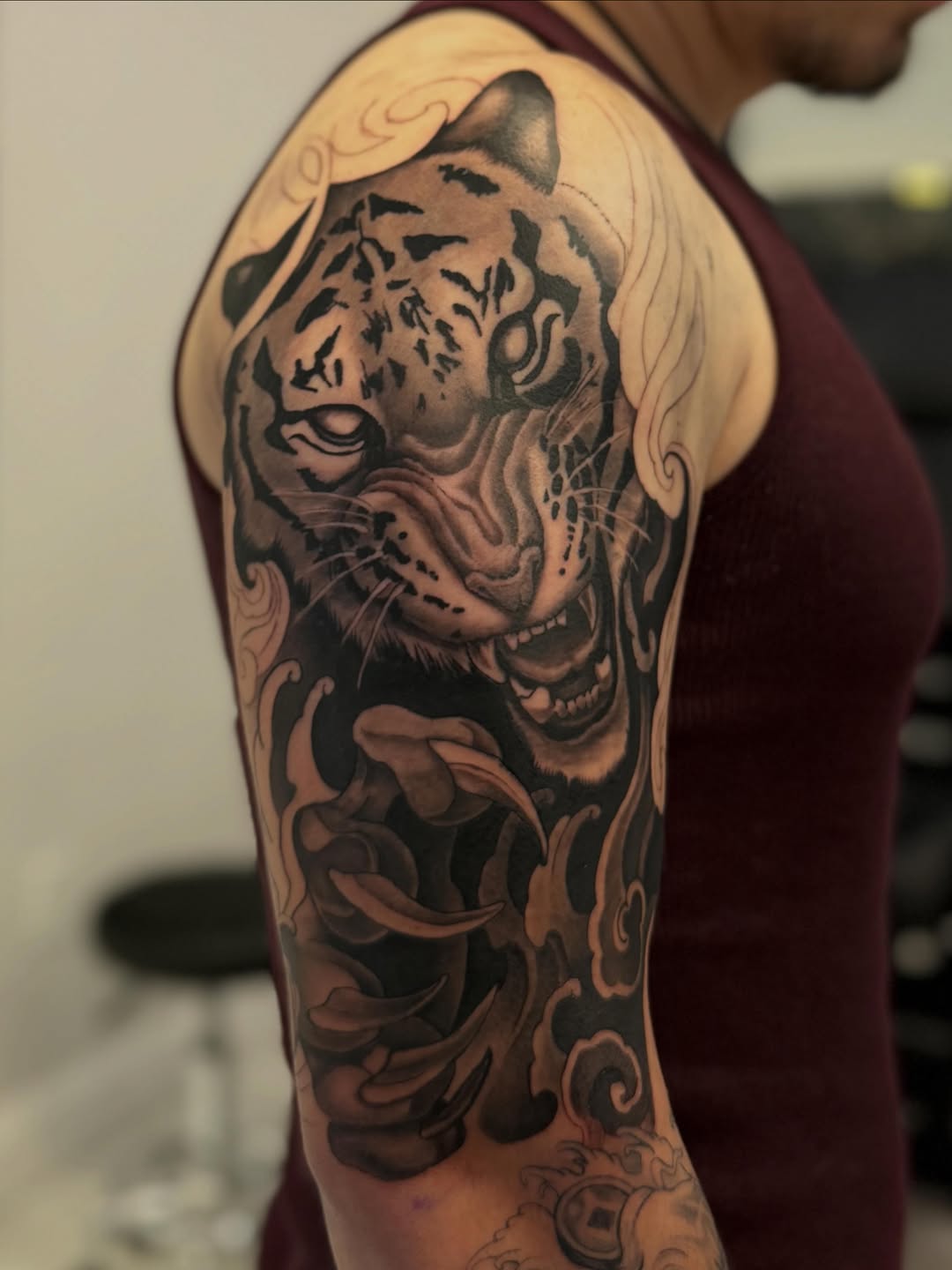 Tattoo by @kai_inkk — realism, black_and_grey