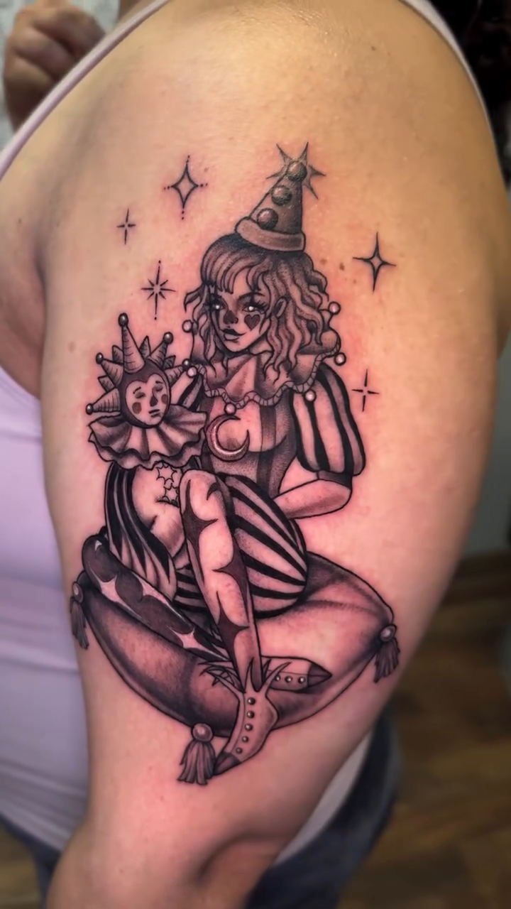 Tattoo by @sheebztatz β illustrative, black_and_grey