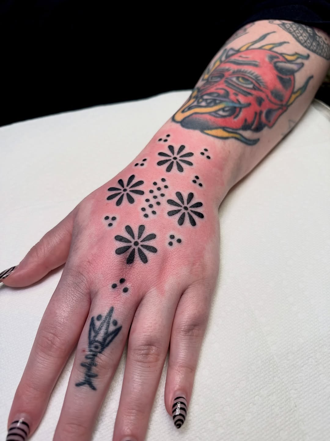 Tattoo by @carlyjamestattoos — blackwork