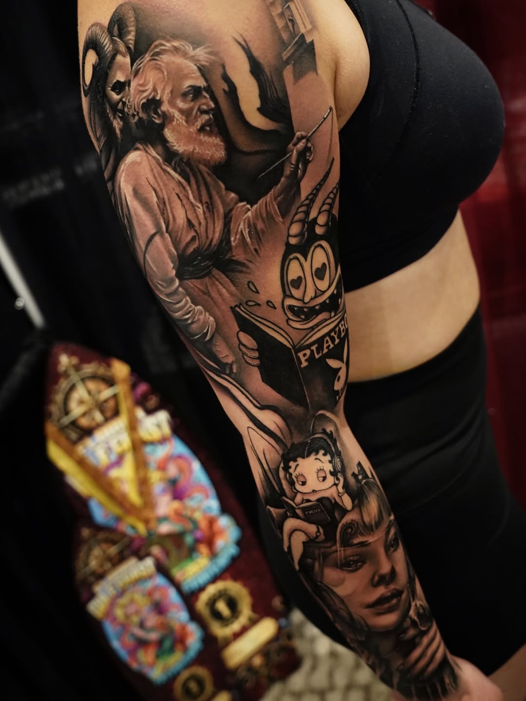 Tattoo by @jawbreakerjeremy — black_and_grey, realism