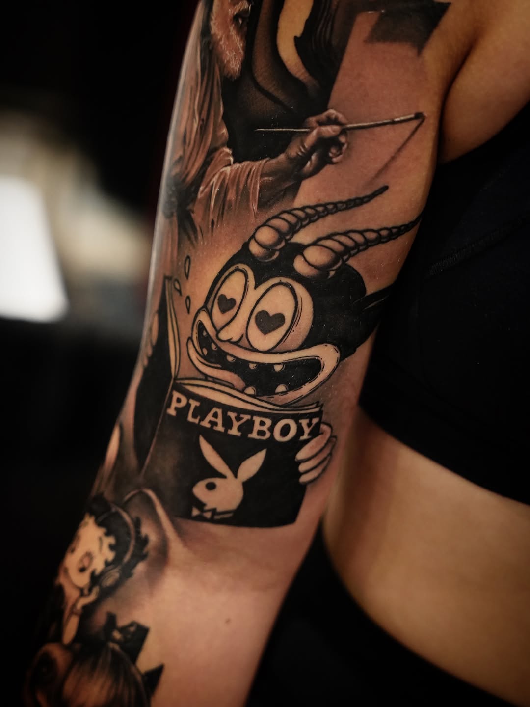 Tattoo by @jawbreakerjeremy — black_and_grey, realism