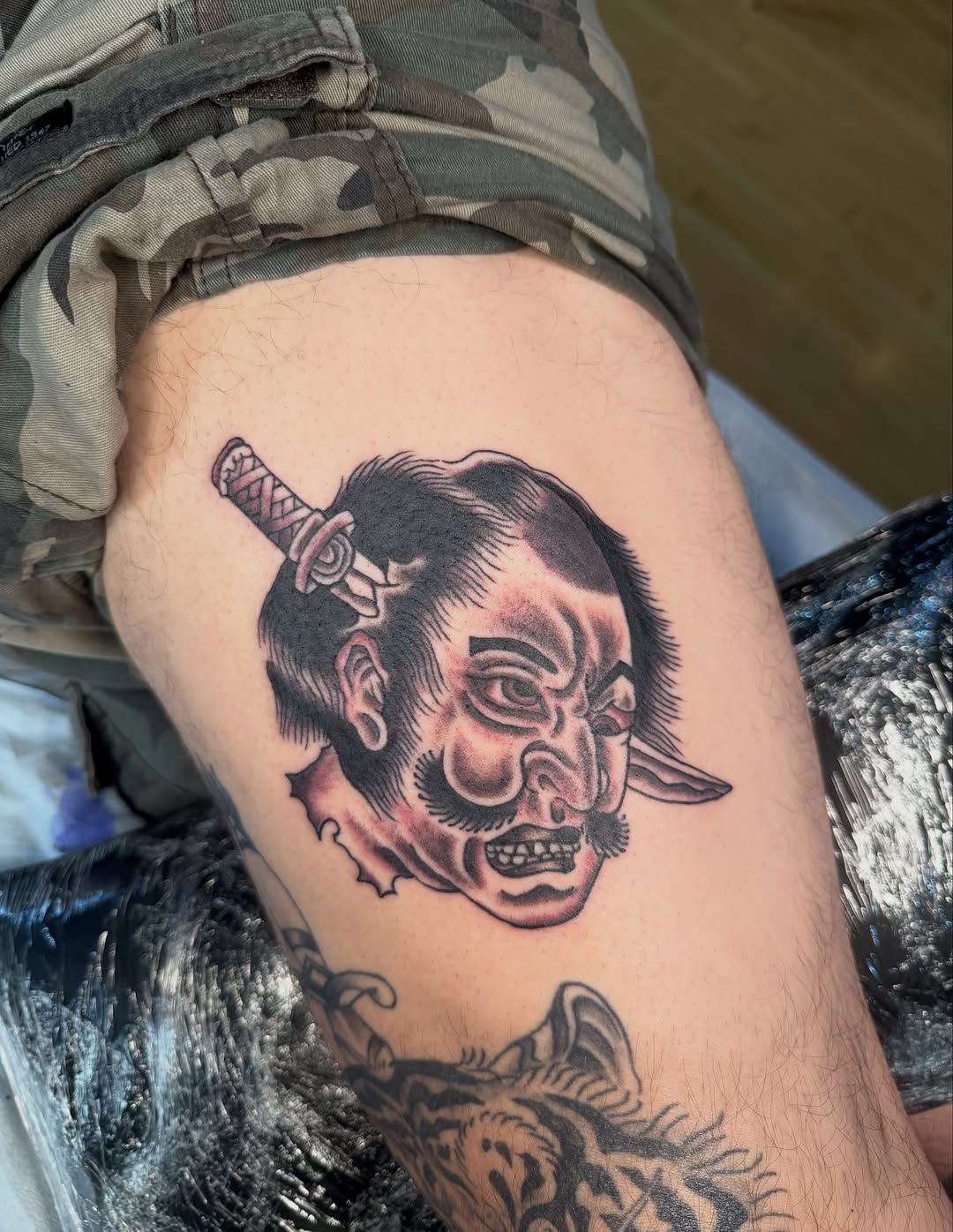 Tattoo by @tberrytattoos โ japanese_irezumi, black_and_grey