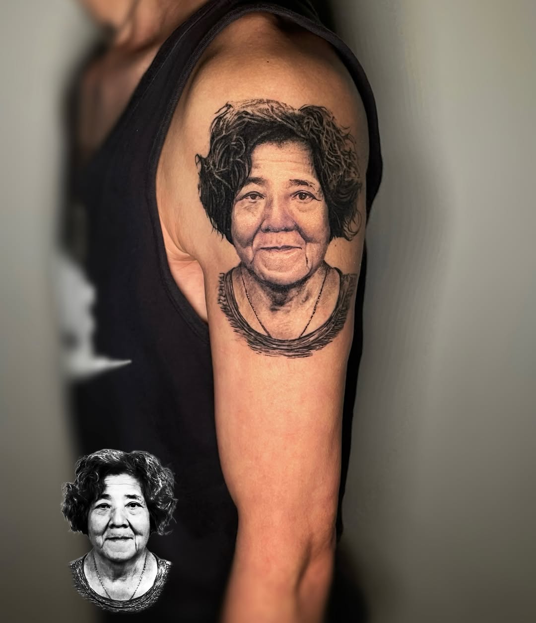 Tattoo by @tommyyu852 — realism, black_and_grey