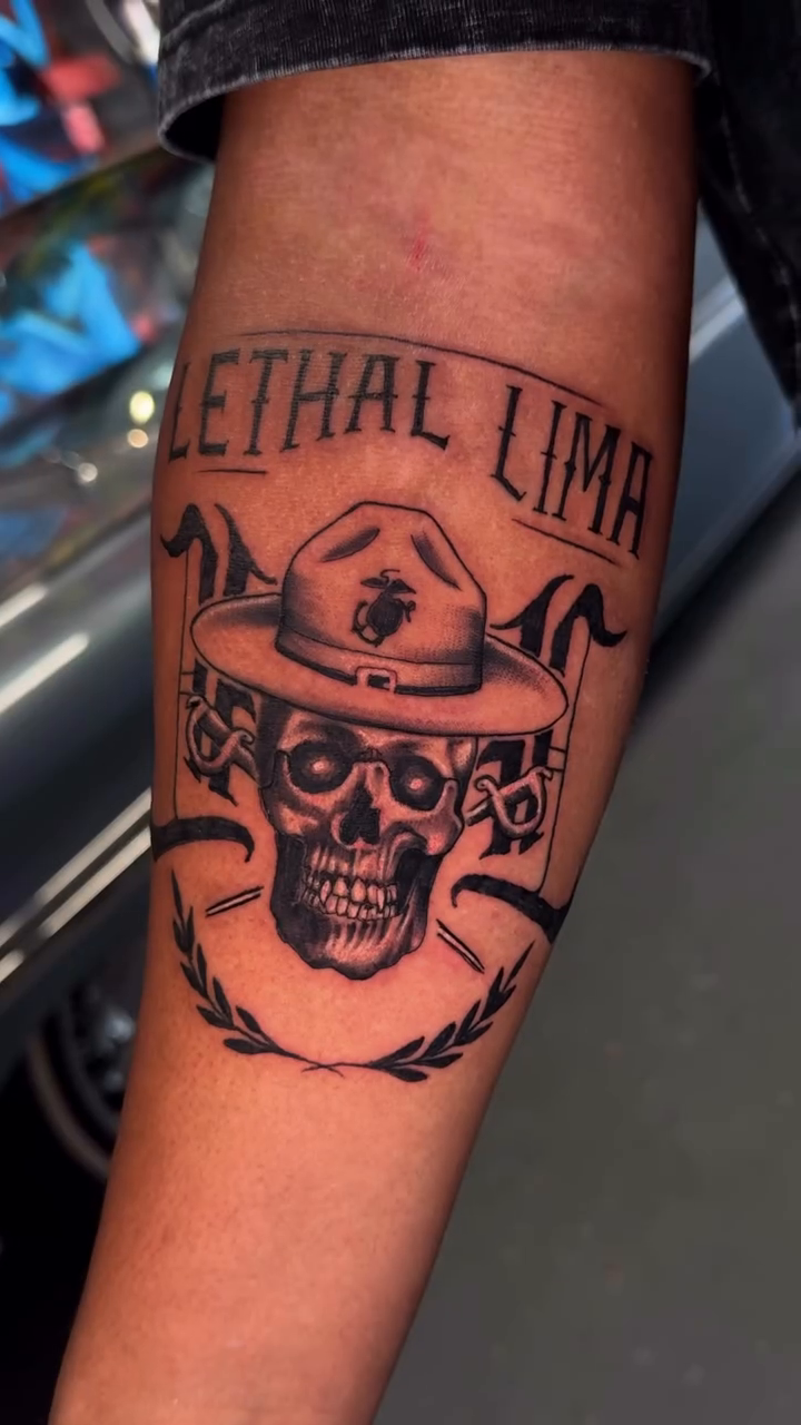 Tattoo by @tat2danny_ โ blackwork