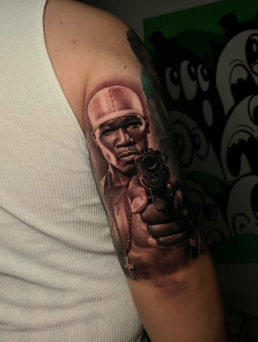 Tattoo by @4biddenfruit.tattoo โ realism, black_and_grey
