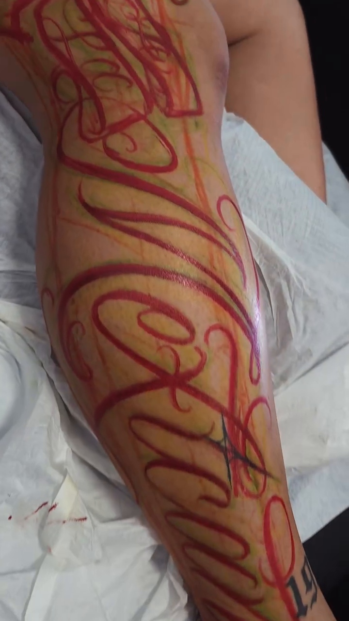 Tattoo by @sylvia_duenas — lettering_script