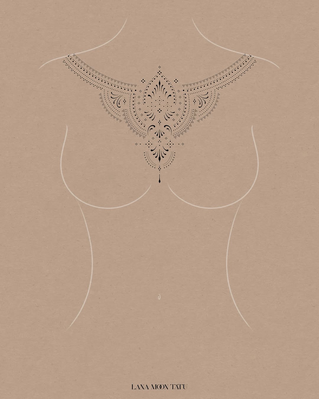 Tattoo by @lanamoontatu — ornamental, dotwork