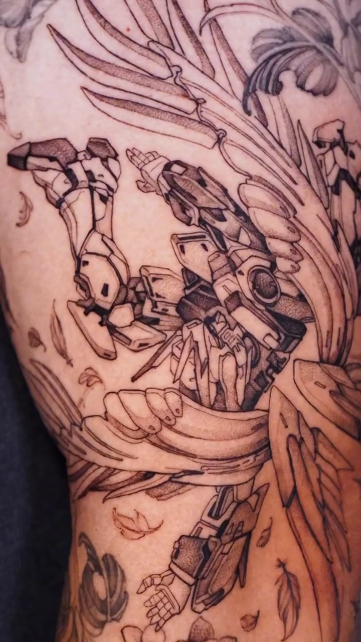 Tattoo by @huynhle_tattoo — black_and_grey
