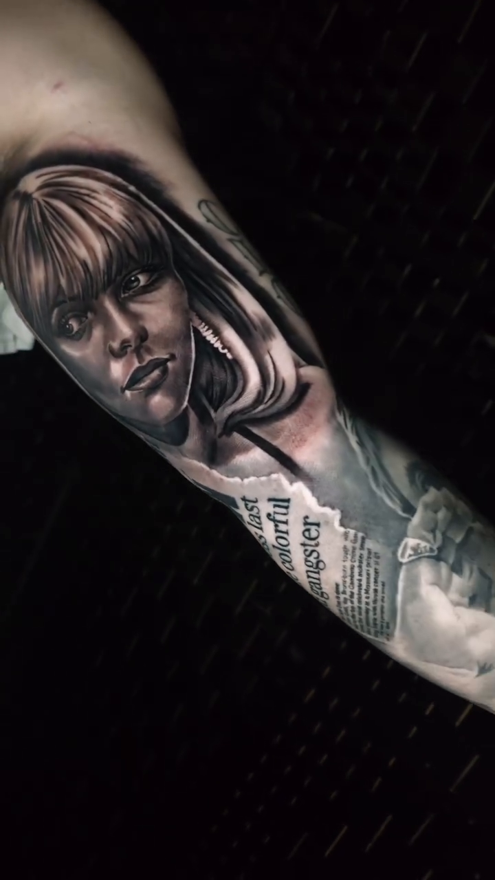 Tattoo by @tattoosbymikebrownlee — black_and_grey, realism