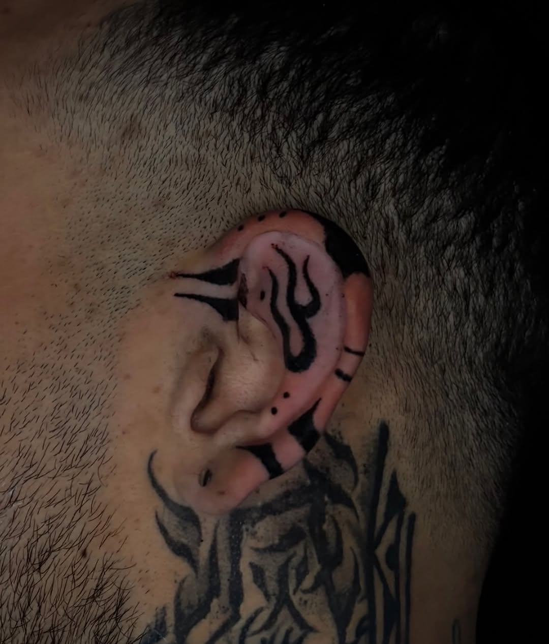 Tattoo by @call.me.crybabyy — blackwork, geometric