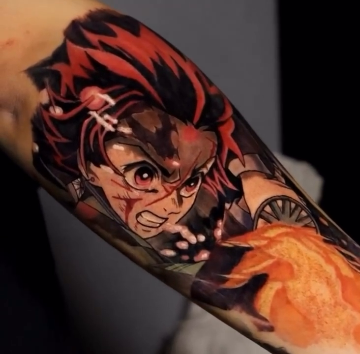 Tattoo by @inkedbystabby — anime