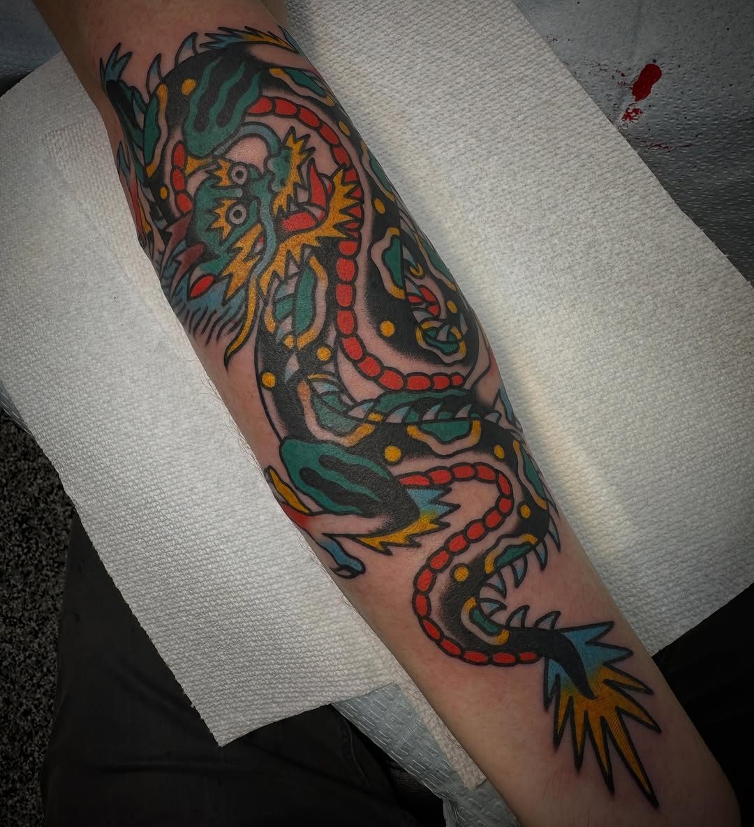 Tattoo by @rohrbachertattoo — american_traditional, illustrative