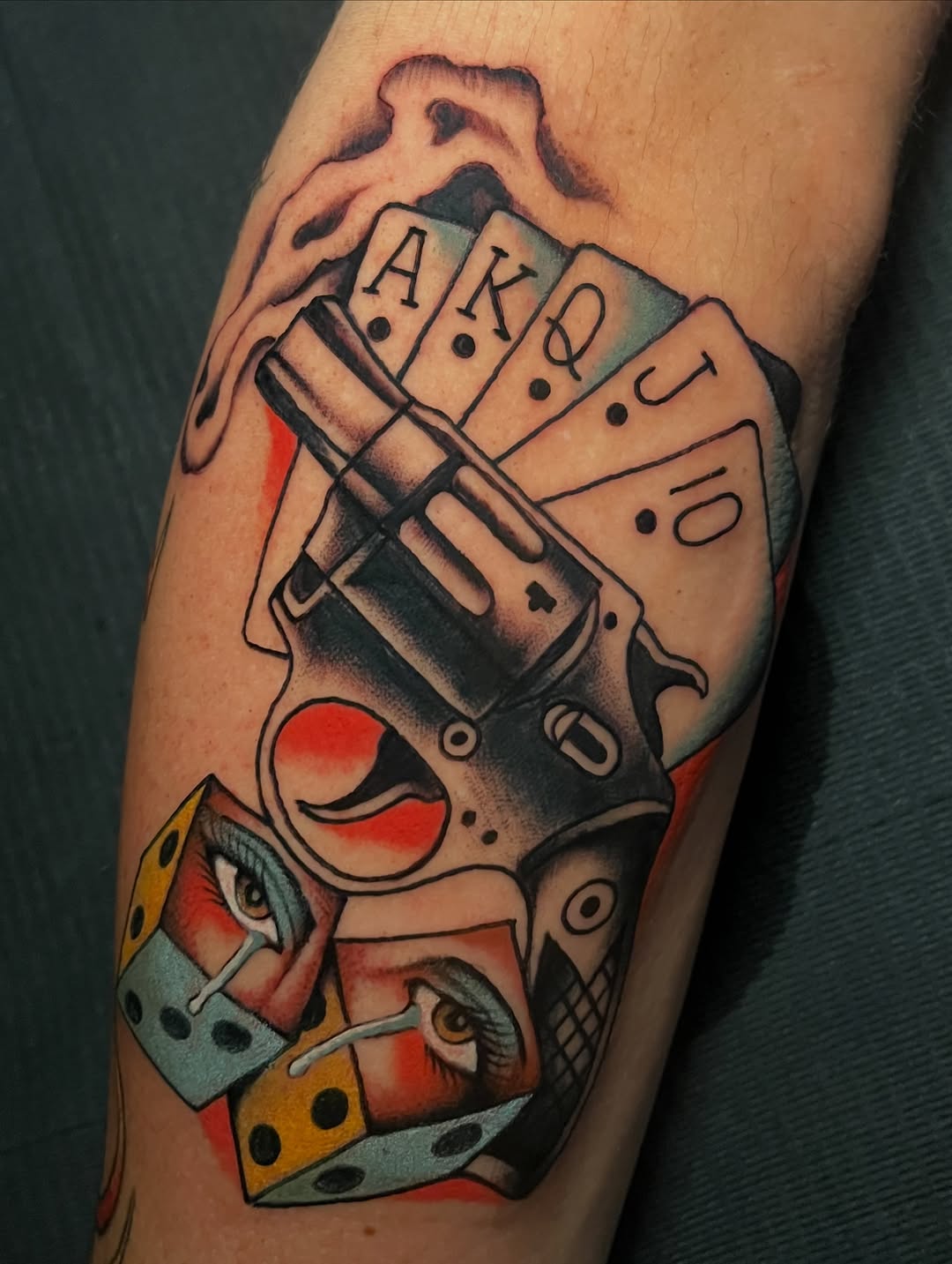 Tattoo by @johnjohn_tattoos — american_traditional, chicano