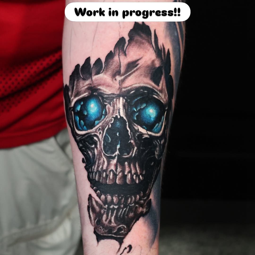Tattoo by @dragonflytattoostudio — realism, dark_realism