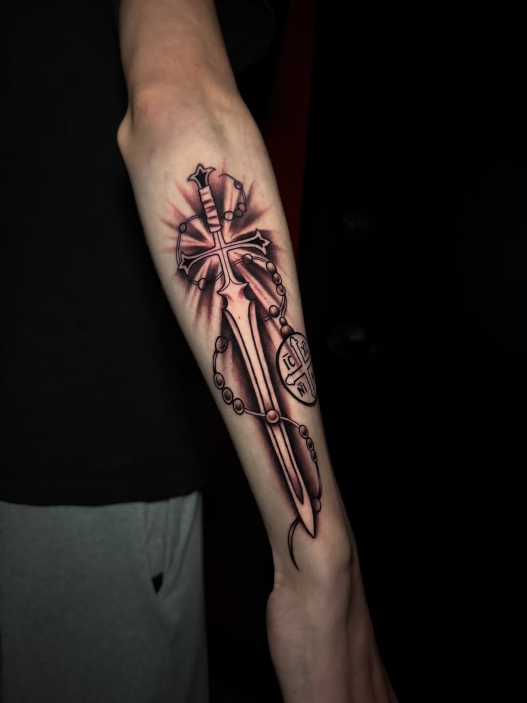 Tattoo by @rylandtattoos — black_and_grey