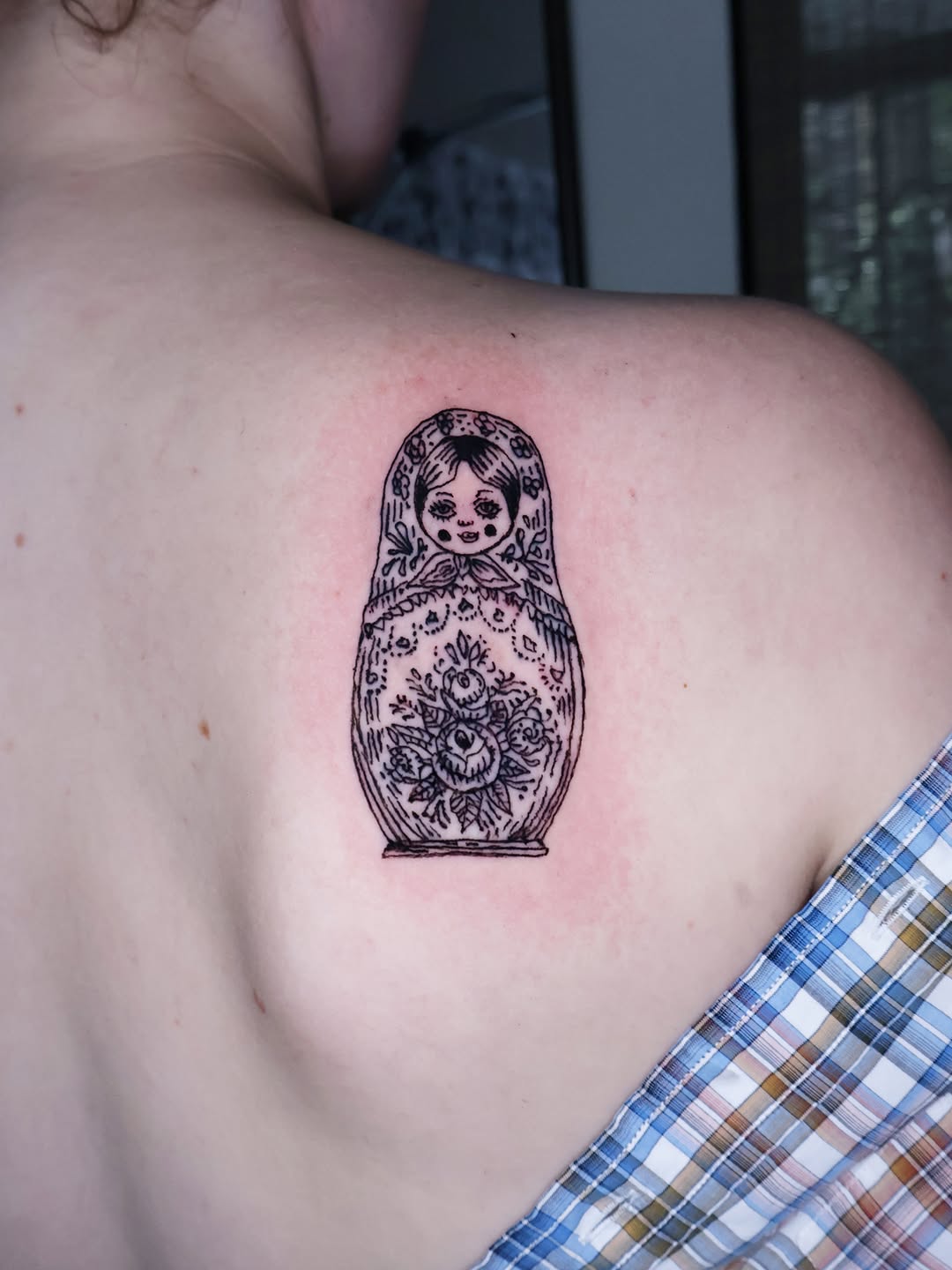 Tattoo by @bugsytattoo — blackwork