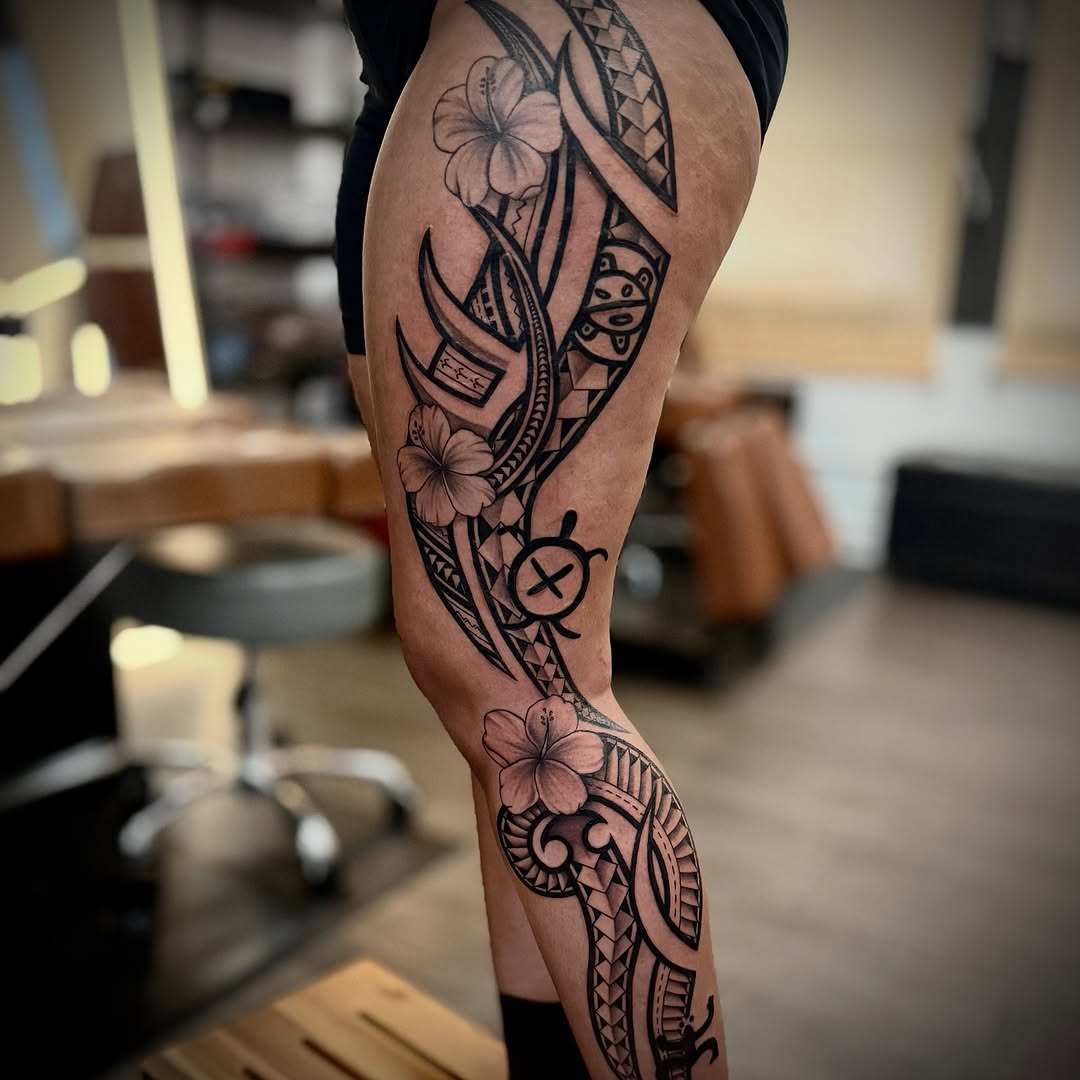 Tattoo by @ivyleetattoo โ tribal, illustrative