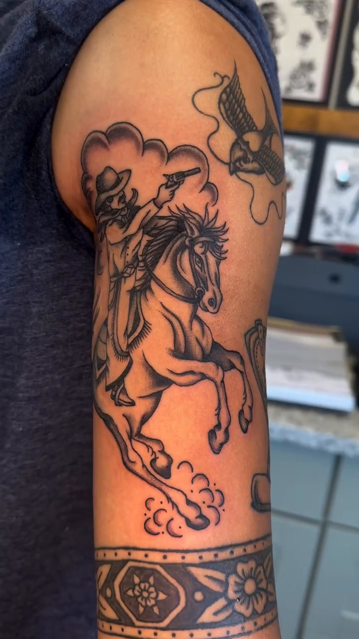 Tattoo by @art_by_woods — american_traditional, illustrative