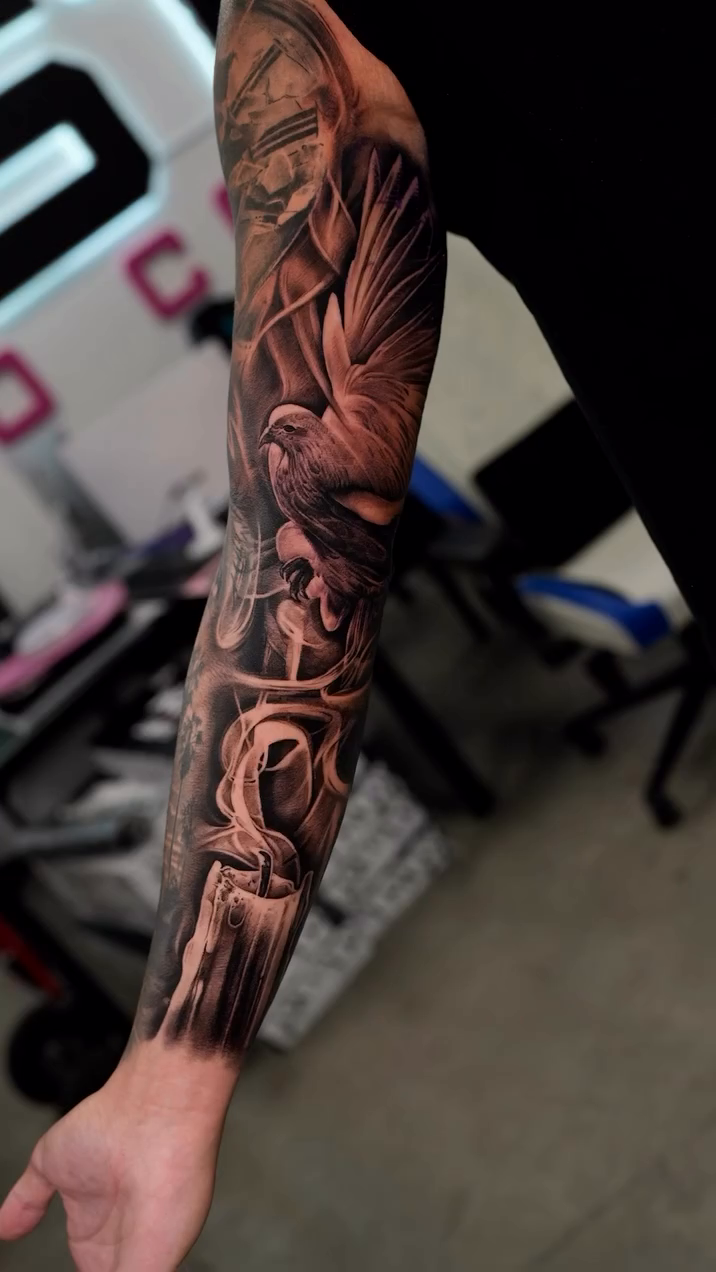 Tattoo by @inkwarden_clt — realism, black_and_grey