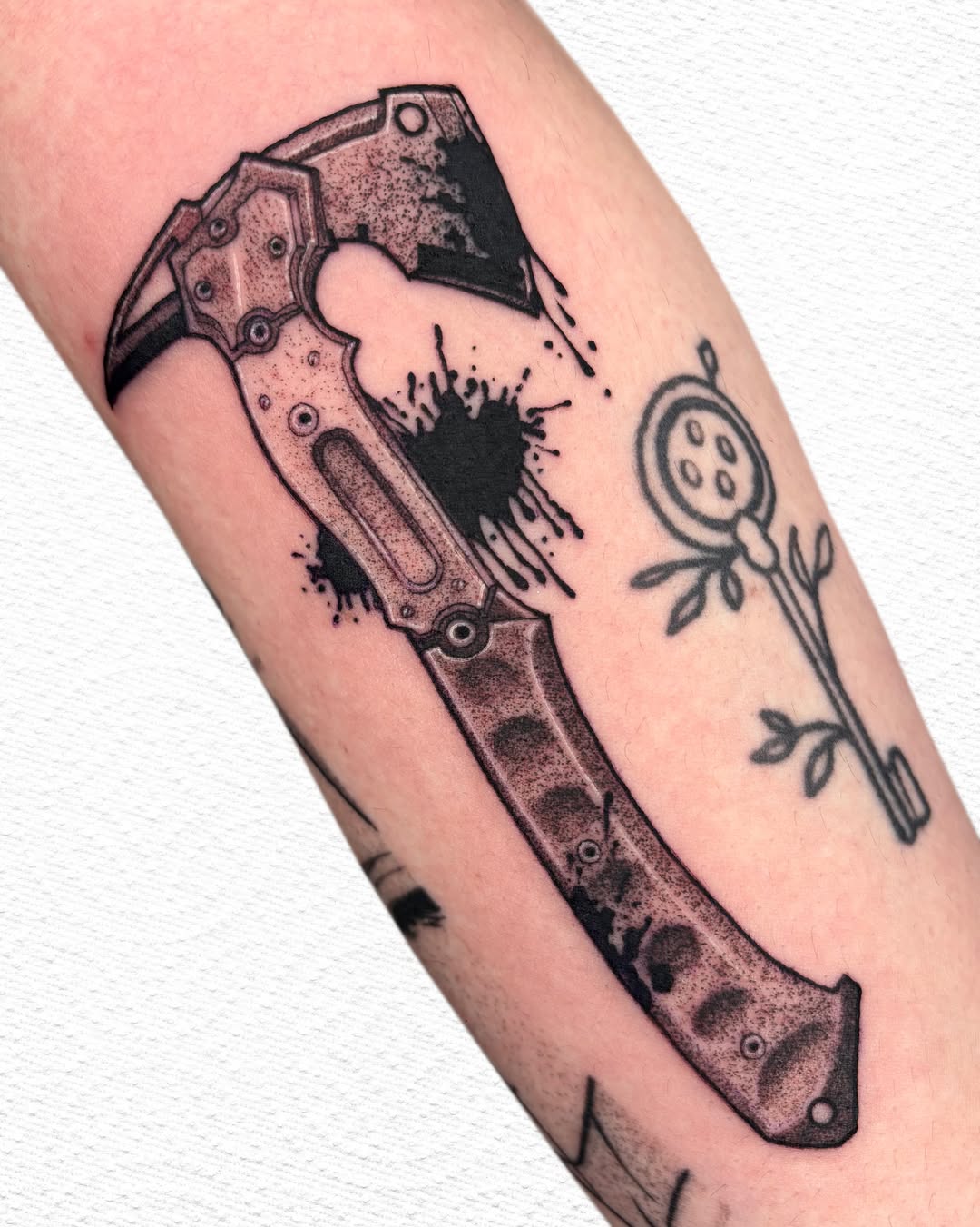 Tattoo by @ryu.inkz โ illustrative, black_and_grey