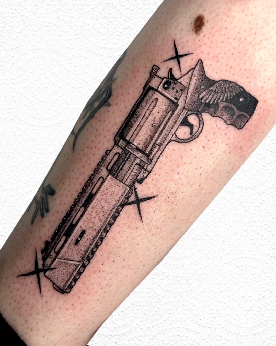 Tattoo by @ryu.inkz โ blackwork, illustrative