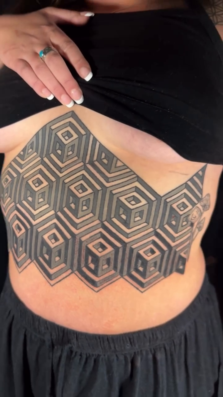 Tattoo by @splat_ter — geometric, blackwork