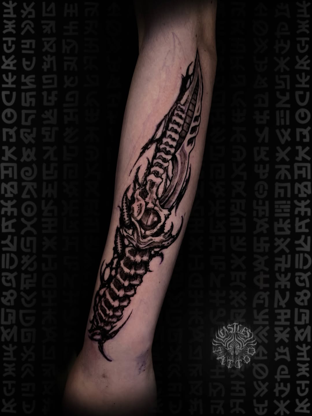 Tattoo by @castles_tattoo — blackwork