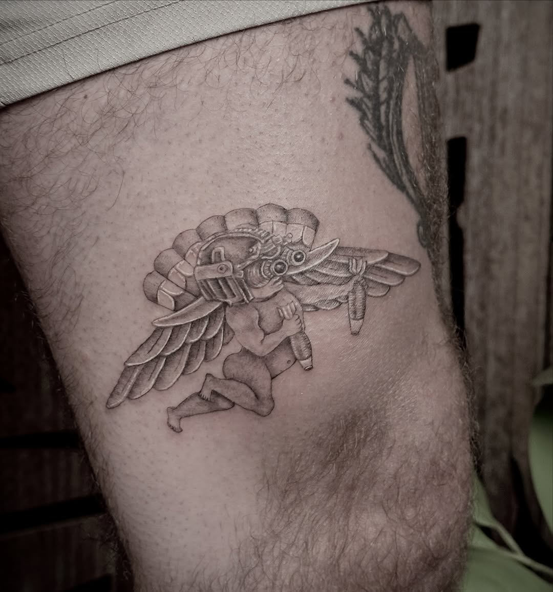 Tattoo by @carmensdarkgallery — realism, black_and_grey